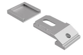 Plafondsteun 3mm met afdekkap (schroef)