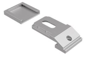 Plafondsteun 3mm met afdekkap (schroef)