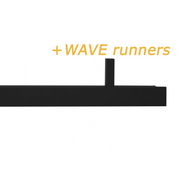 RAILROEDE SPHERE WAVE MAT-ZWART 35MM