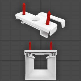 speciaal plafondbevestiging - white