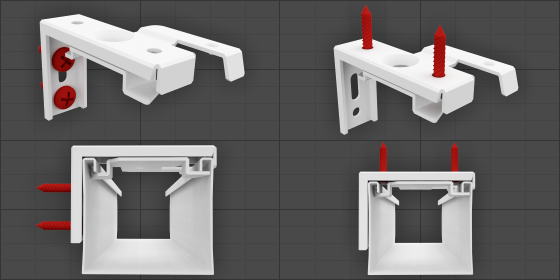 universele bevestiging - white