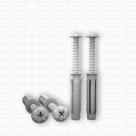 baksteen, beton - Fisher plugen en schroef